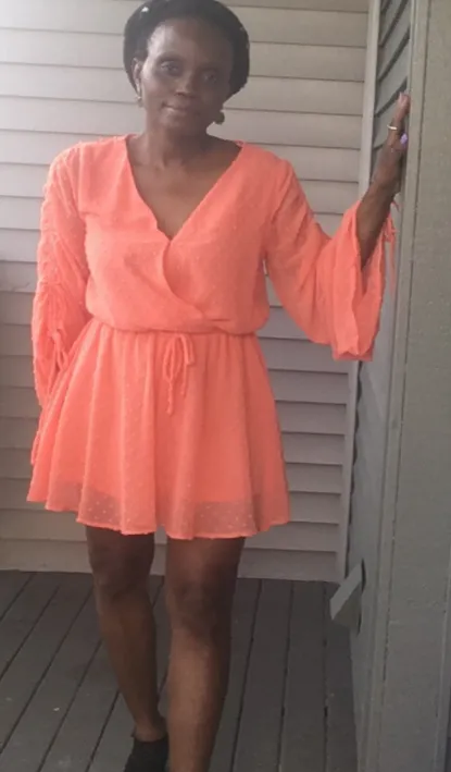 Swiss Dot Flowy Romper