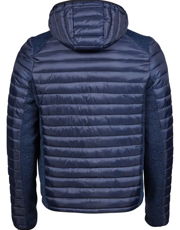 Tee Jays Men's Hooded Outdoor Crossover Jacket | Showerproof Hooded Puffer | 3 Colours | S-3XL
