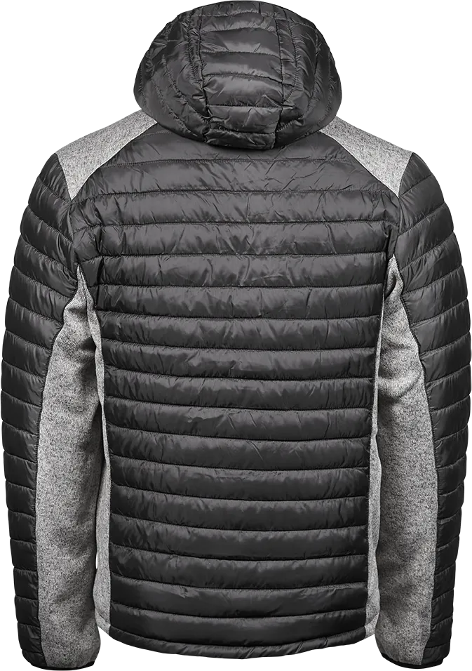 Tee Jays Men's Hooded Outdoor Crossover Jacket | Showerproof Hooded Puffer | 3 Colours | S-3XL