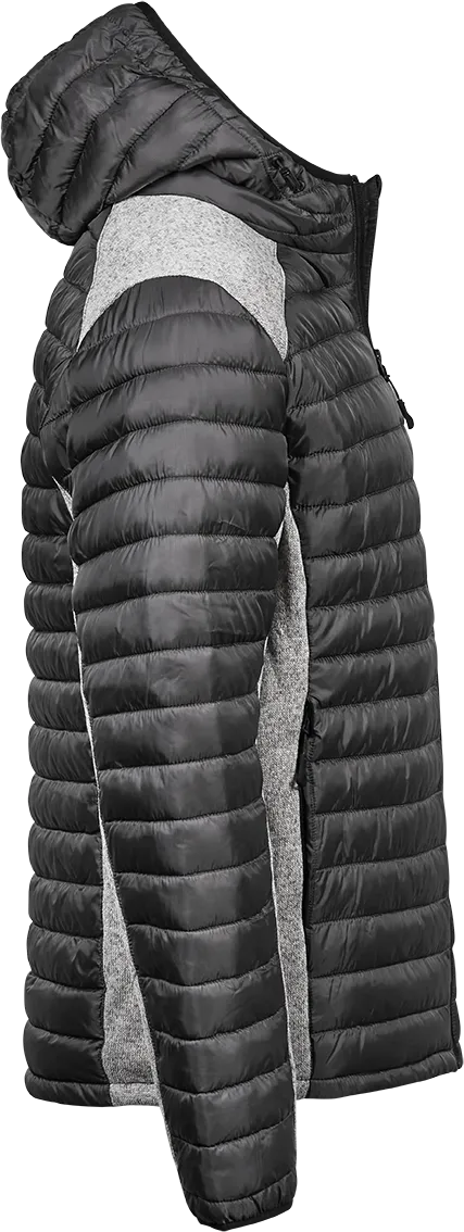 Tee Jays Men's Hooded Outdoor Crossover Jacket | Showerproof Hooded Puffer | 3 Colours | S-3XL