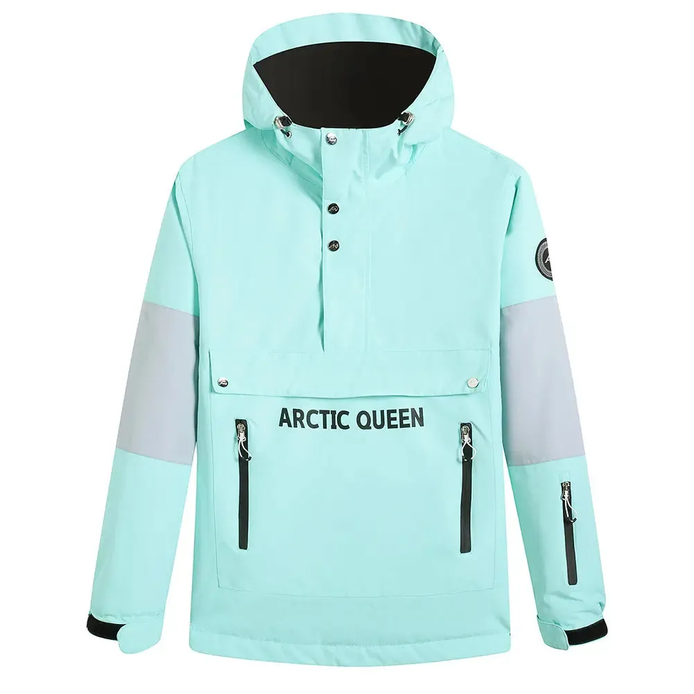 Unisex Hooded Anorak Skiing Snowboarding Insulated Jacket