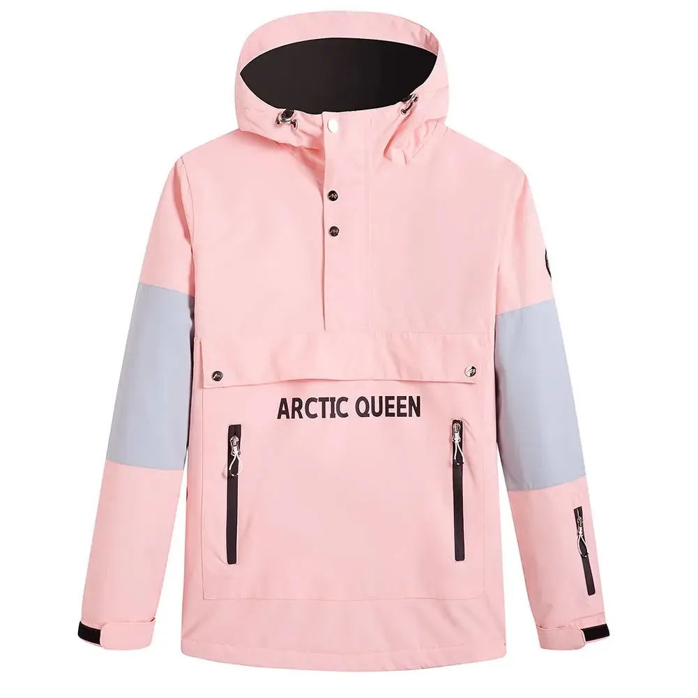 Unisex Hooded Anorak Skiing Snowboarding Insulated Jacket