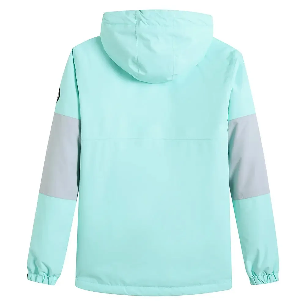 Unisex Hooded Anorak Skiing Snowboarding Insulated Jacket