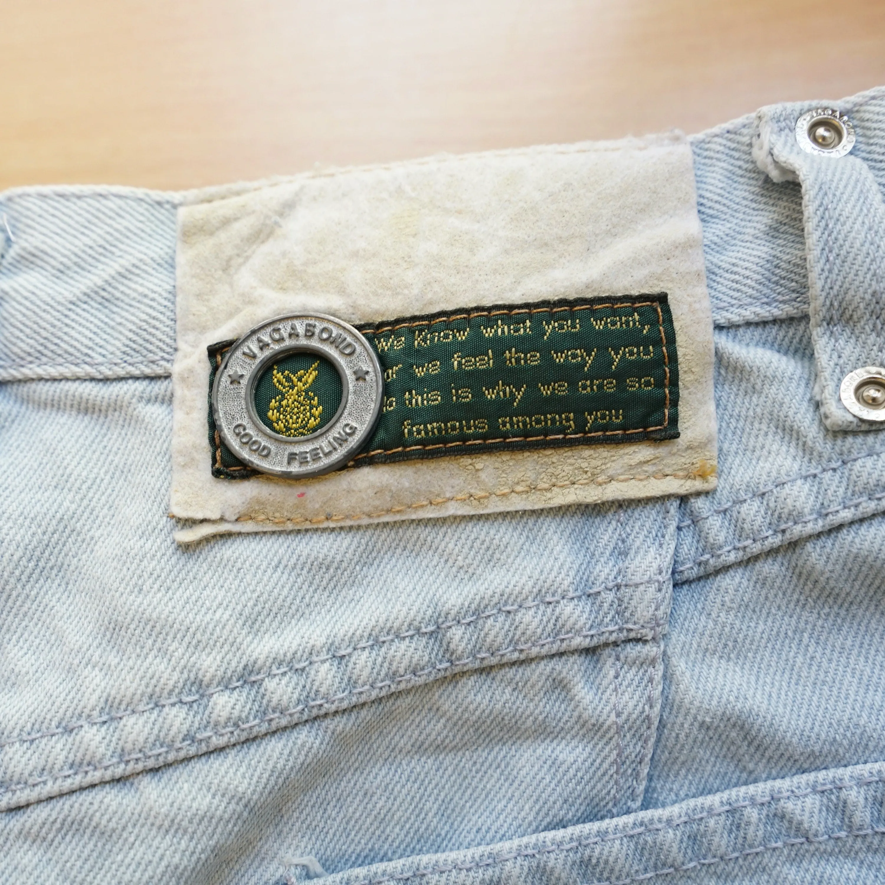 Vintage denim Skirt size S light wash