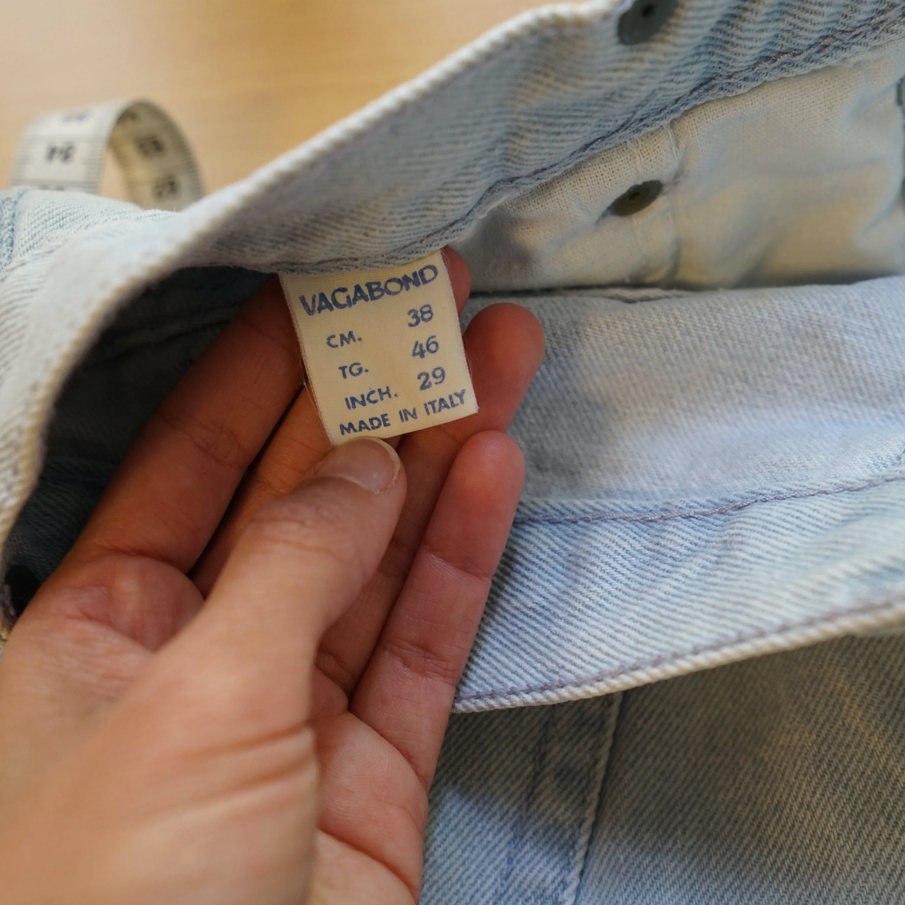 Vintage denim Skirt size S light wash