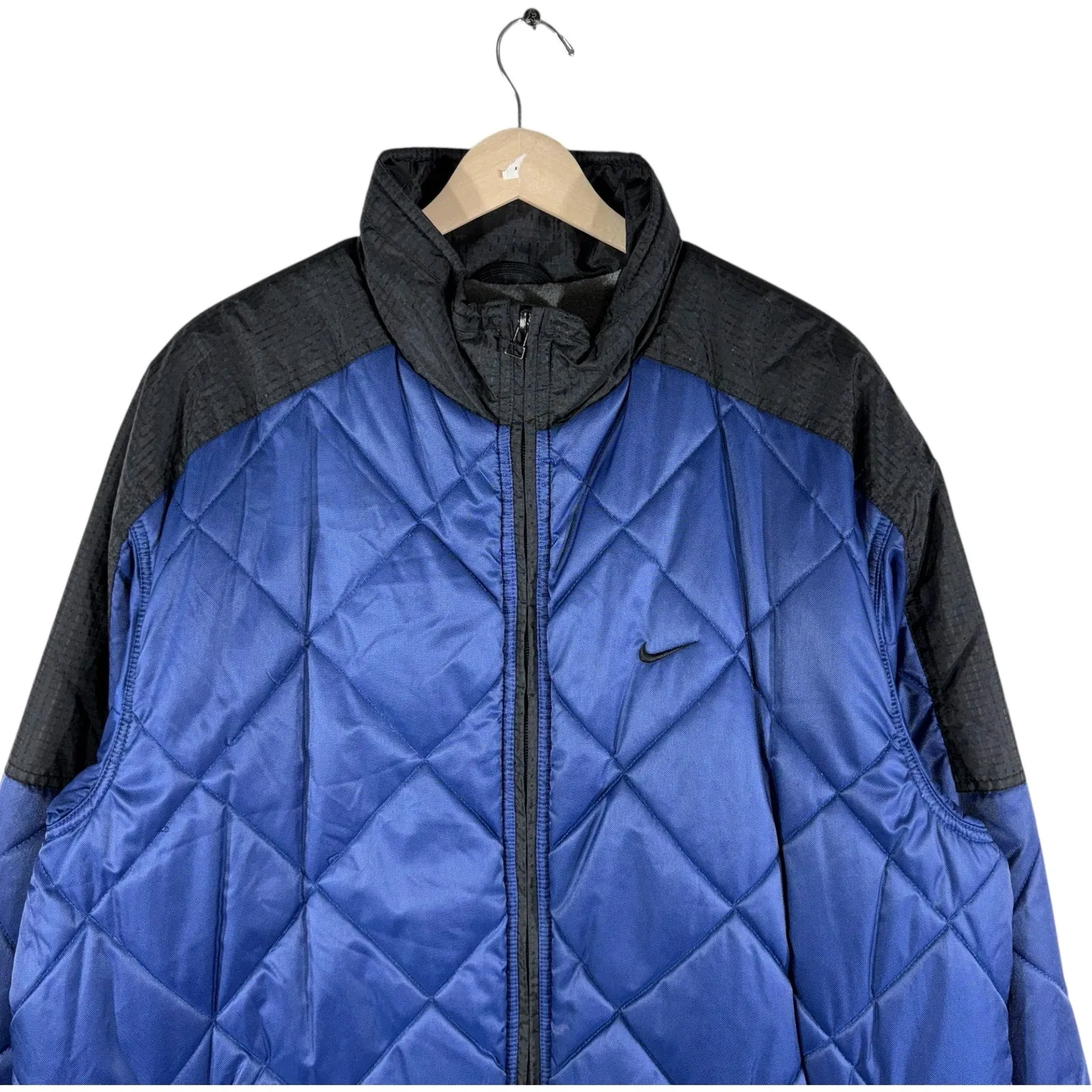 Vintage Nike Embroidered Logo Quilted Puffer Jacket