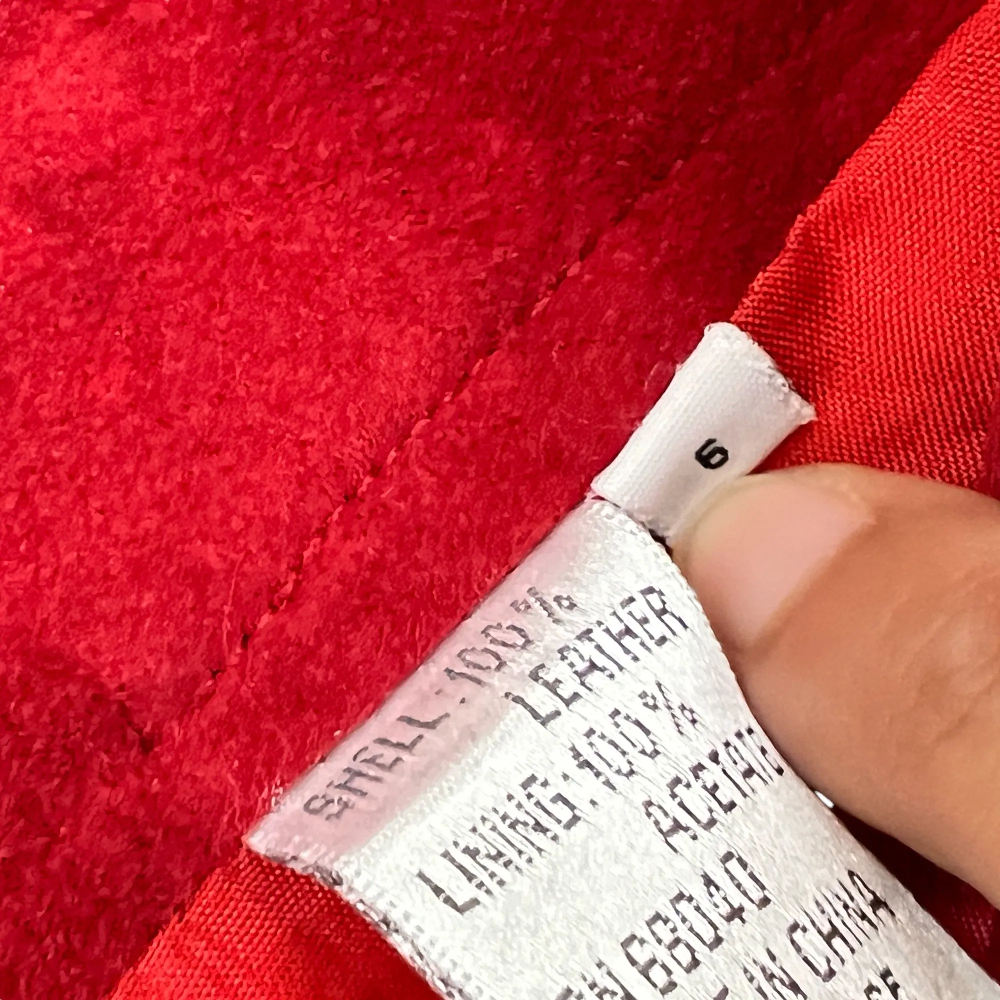 Vintage Red Suede Maxi Skirt Size 6