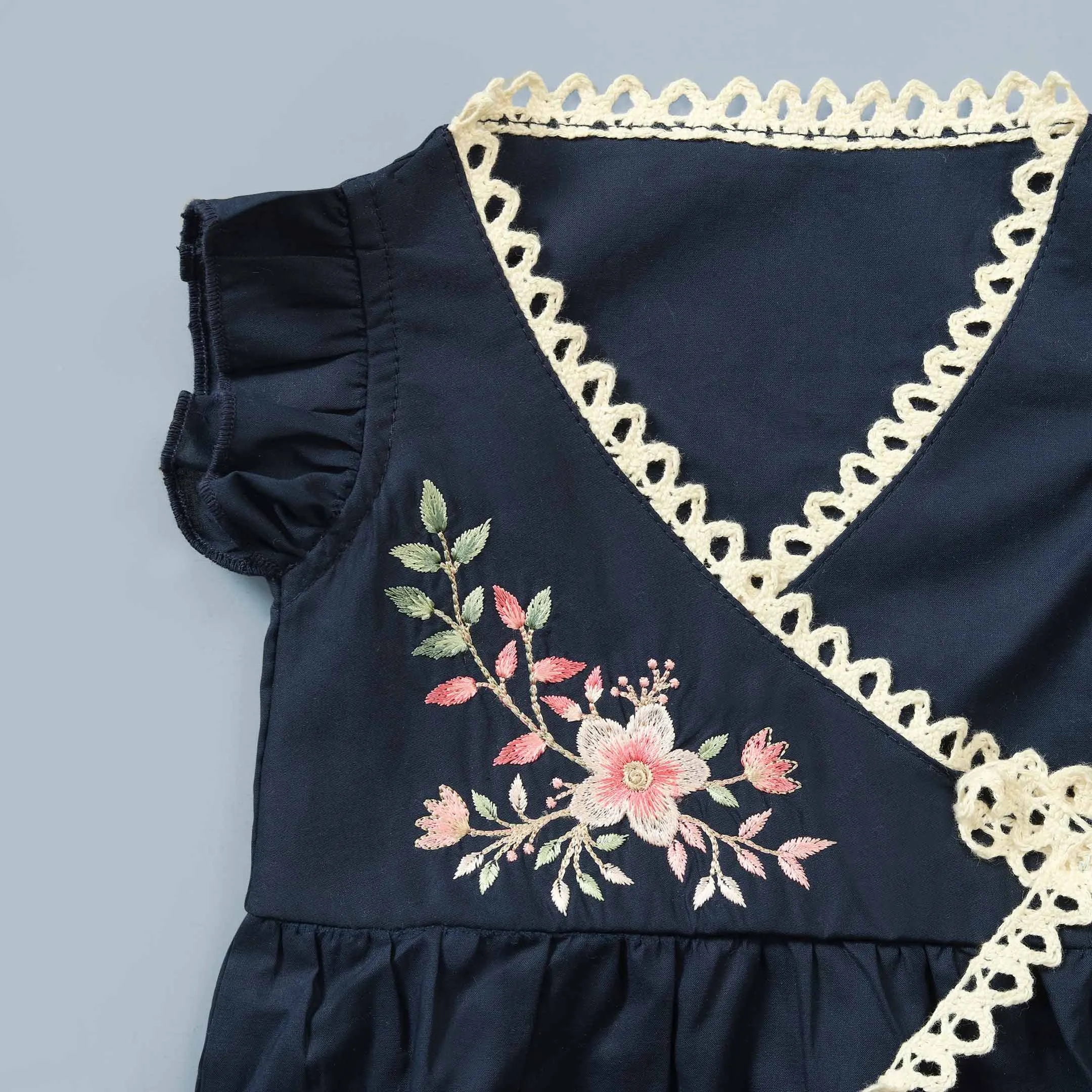 Whimsical Floral Baby Summer Romper