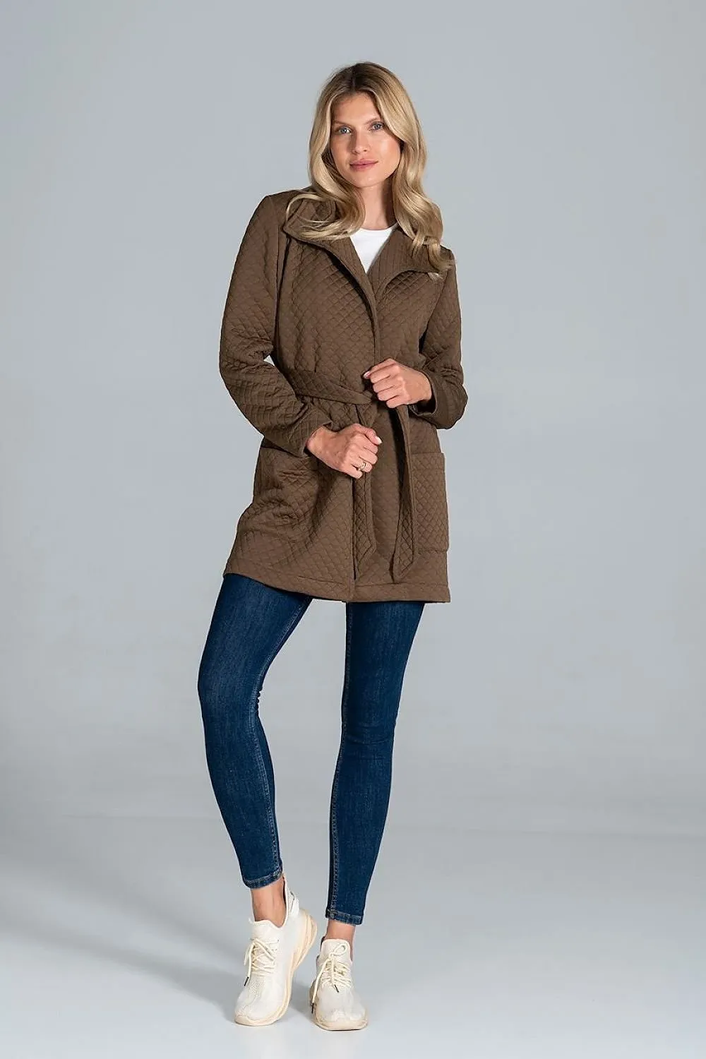 Women’s Quilted Belted Jacket