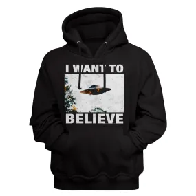Xfiles Believe Men's Sweatshirt With Hood