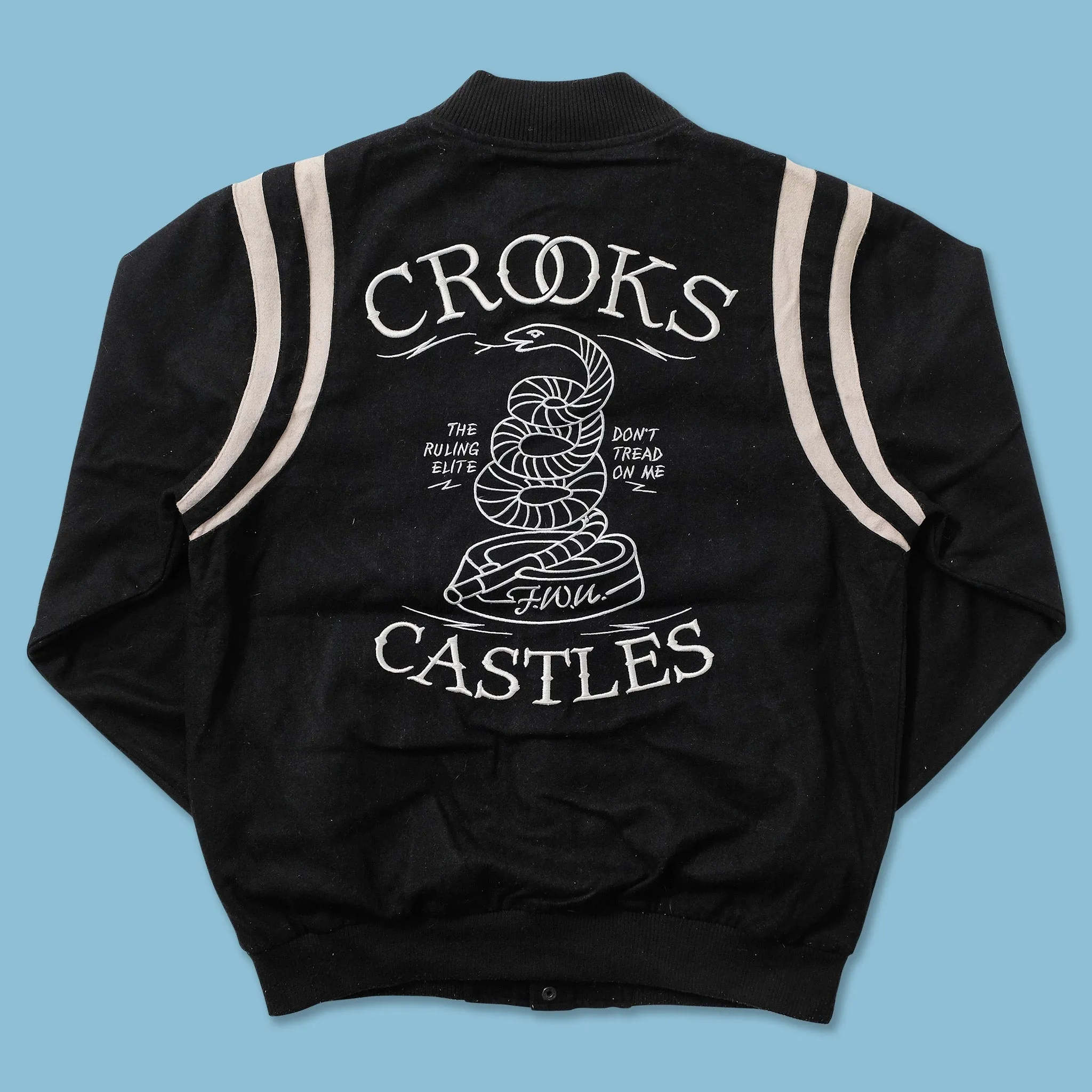 Y2K Crooks & Castles Varsity Jacket Large