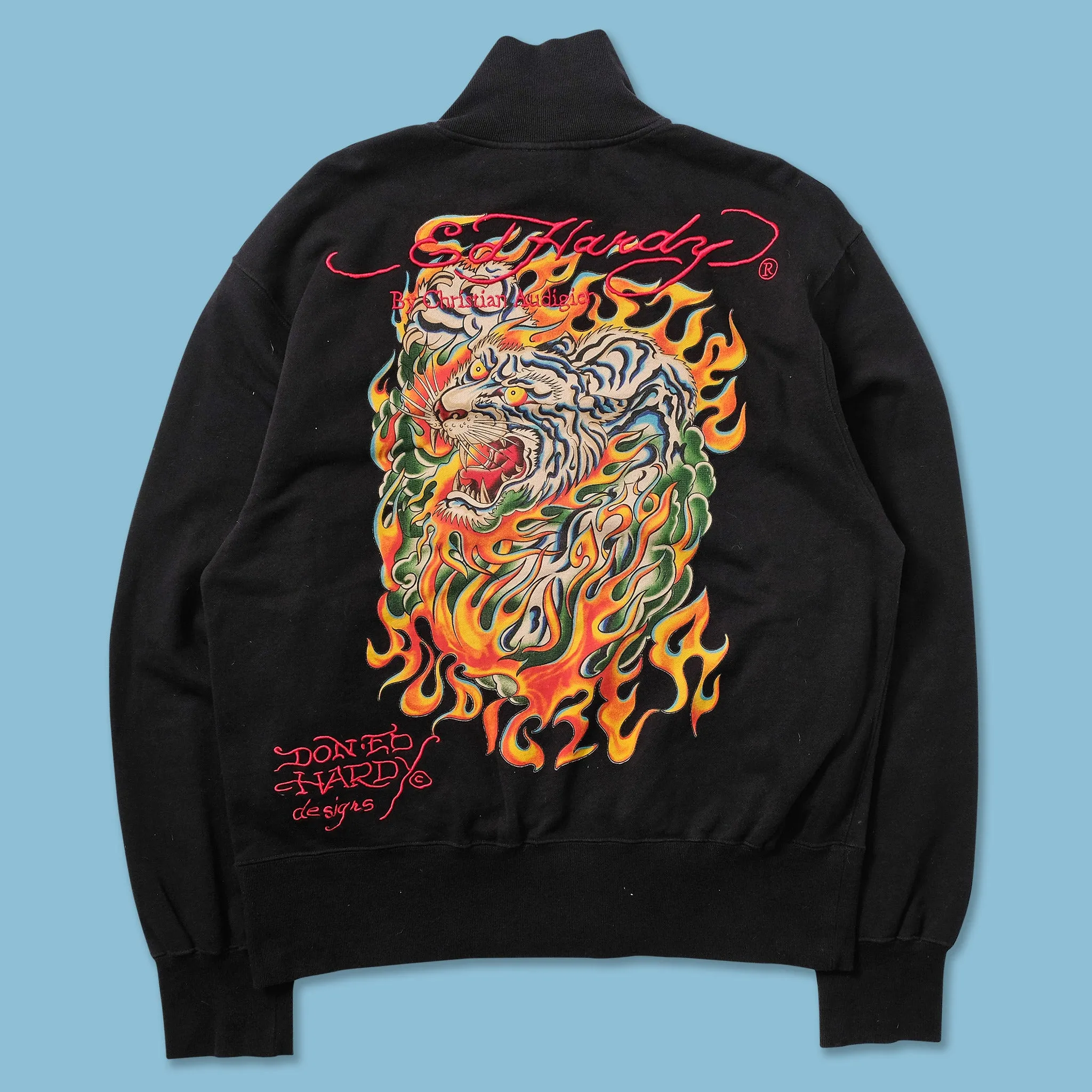 Y2K Ed Hardy Sweat Jacket XLarge