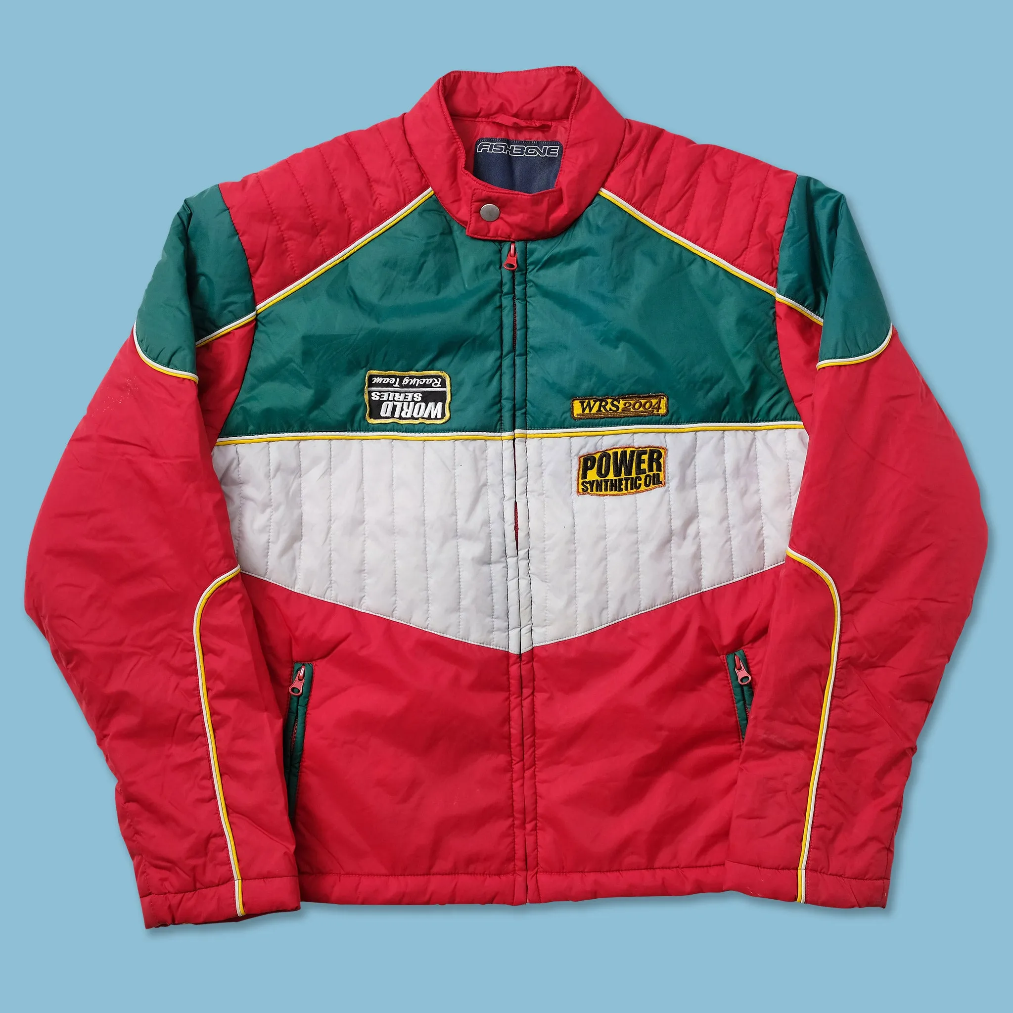 Y2K Fishbone Racing Jacket Medium