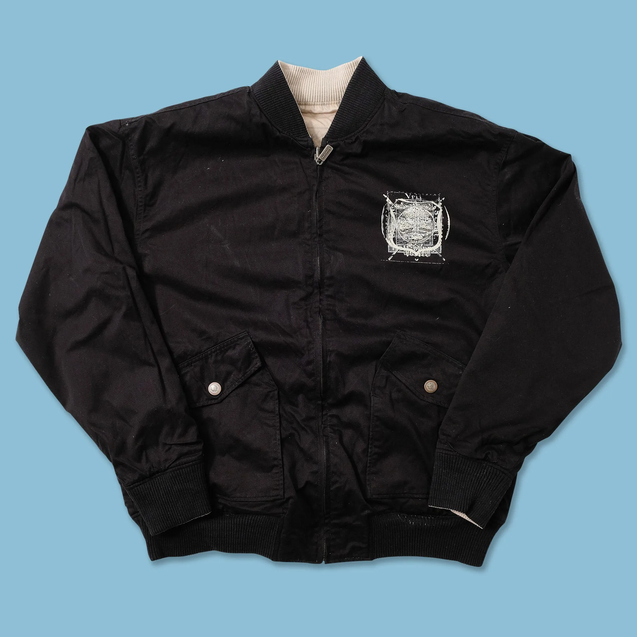 Y2K Phat Farm Reversible Varsity Jacket Large