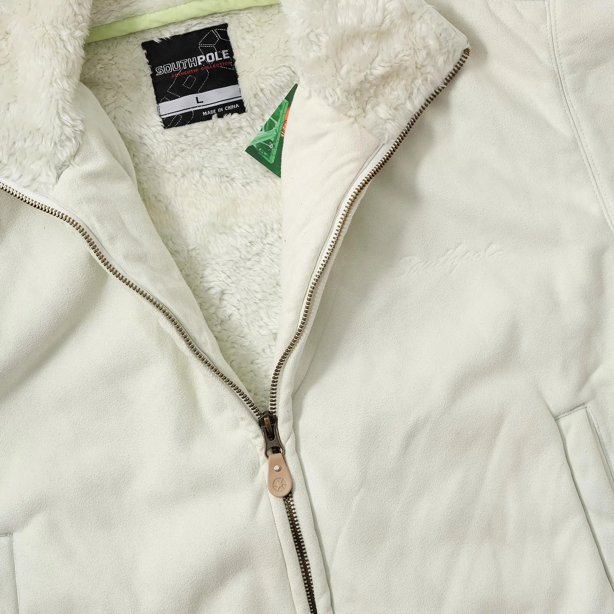 Y2K Southpole Velour Padded Jacket Large