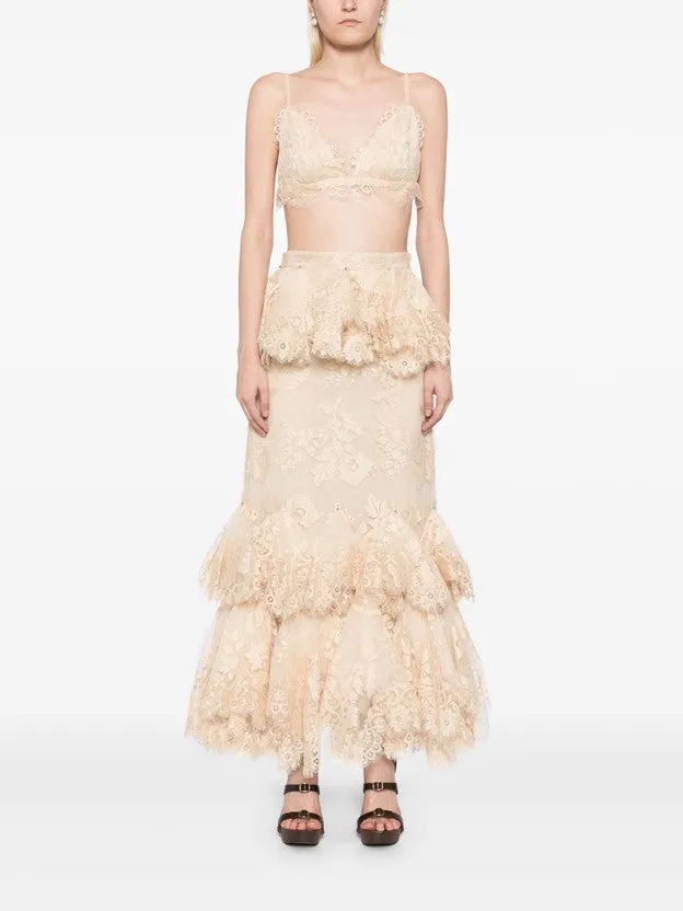ZIMMERMANN - Eden Lace Handkerchief Skirt
