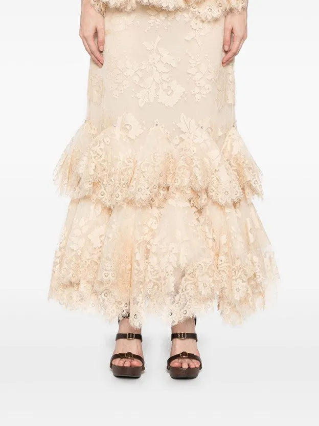 ZIMMERMANN - Eden Lace Handkerchief Skirt
