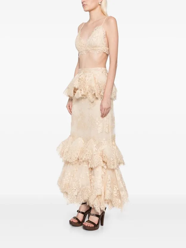 ZIMMERMANN - Eden Lace Handkerchief Skirt